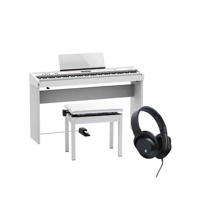 Roland 【次回納期未定】FP-60X-WH + 専用スタンド + 高低自在イスセット【ヘッドホン・お手入れクロス付】【代引不可】【沖縄・離島送料別途... | ローランド