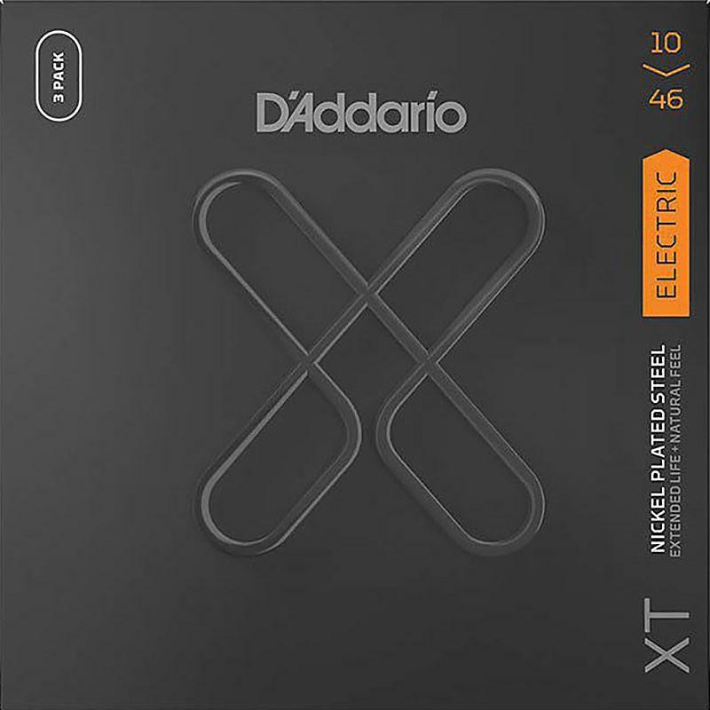 D’Addario XTE1046-3P XT Nickel Regular Light 3 Set Pack (.010-.046) | D'Addario