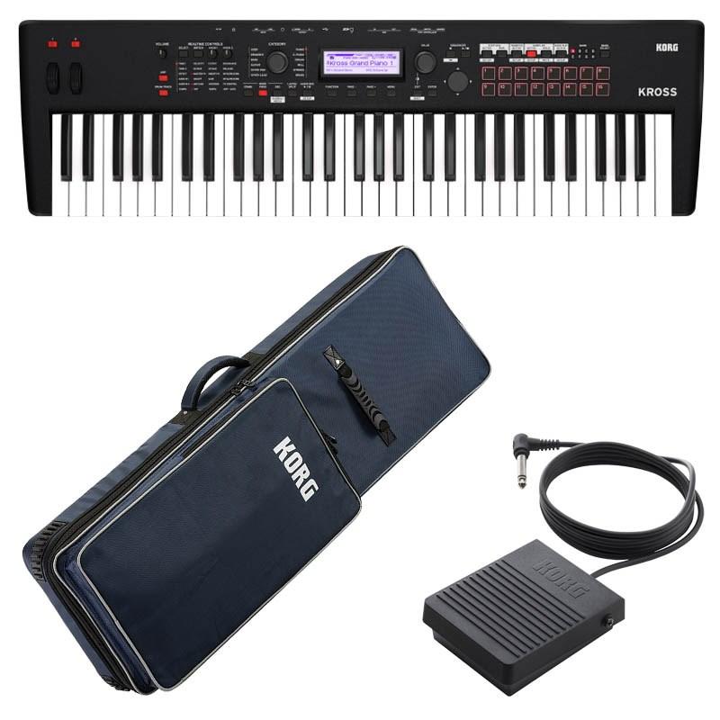 【動作確認済】KORG KROSS2-61-MB 【ケース・電源等付属】 KORG（コルグ） KORG KROSS2 61 MB (台数限定特価！背負える専用ソフト