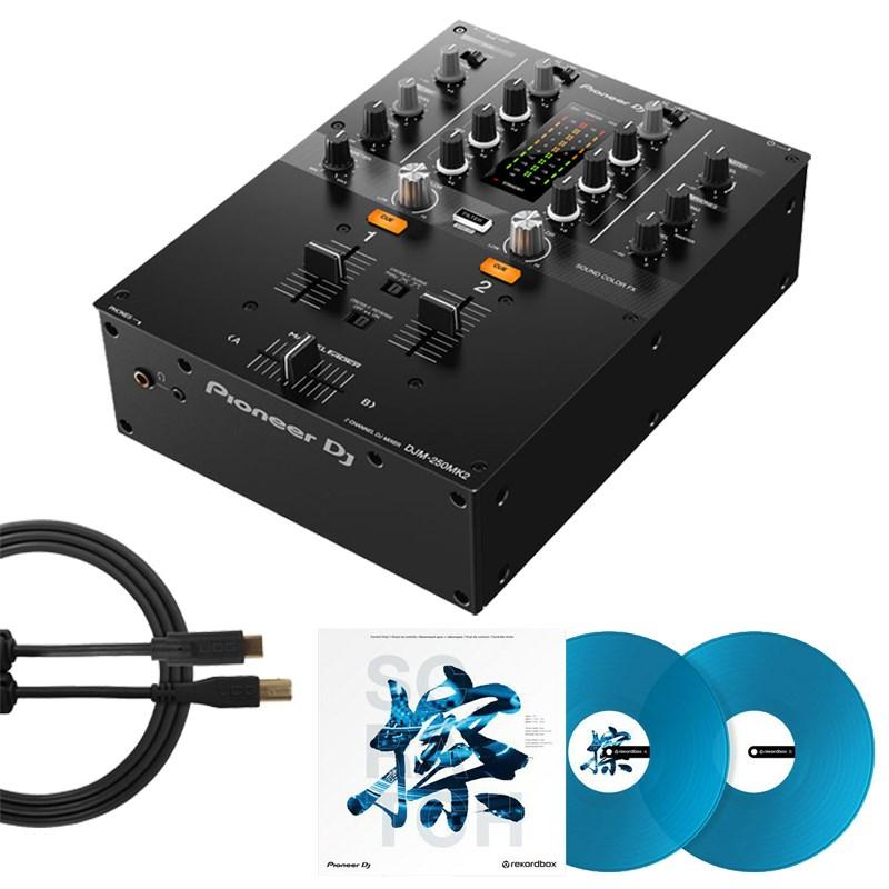 Pioneer DJ DJM-250MK2 + コントロールヴァイナルRB-VD2-CB + UDG製 USBタイプC-BケーブルSET 【rekordbox対応 2ch DJミキサー】 | Pioneer DJ