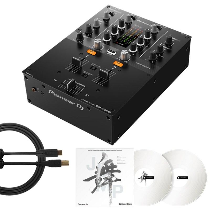 Pioneer DJ DJM-250MK2 + コントロールヴァイナルRB-VD2-W + UDG製 USBタイプC-BケーブルSET 【rekordbox対応 2ch DJミキサー】 | Pioneer DJ