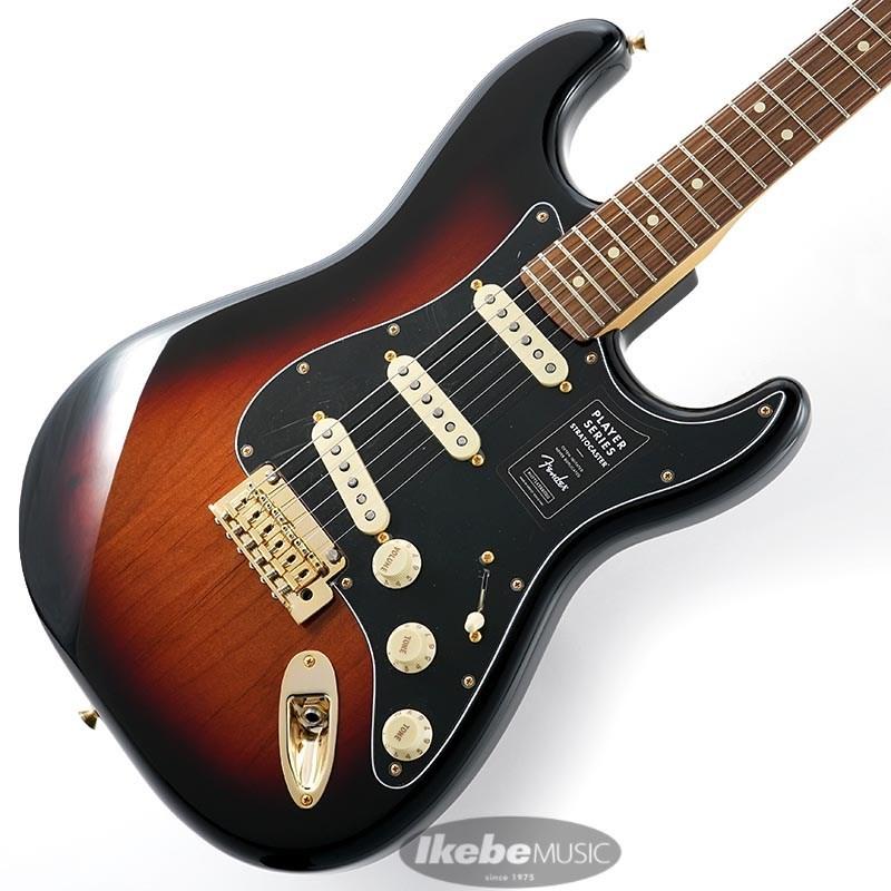 Fender MEX Player Stratocaster Gold Hardware w/C/S Fat 50s Pickups 