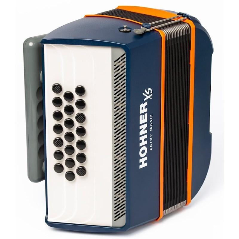 Hohner (アコーディオン専門店・出荷前検品発送)XSアコーディオン ボタンキー Dark Blue  ホーナー アコーディオン 入門向け ボタン式 小型 ...の画像