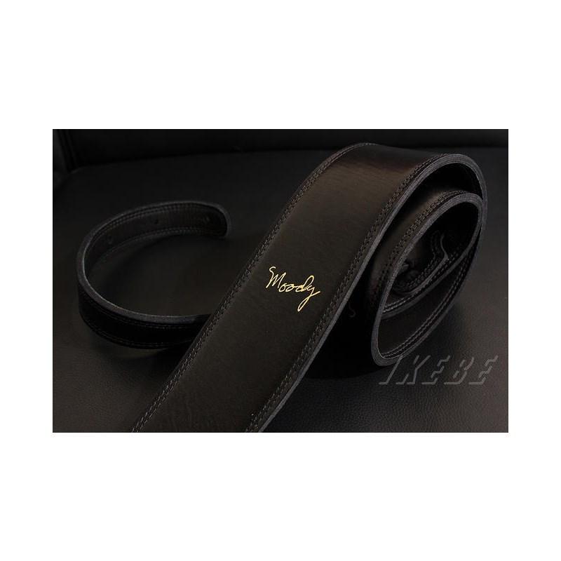 Moody Handmade Leather Straps & Series 2.5inch Long Tail 【Black 