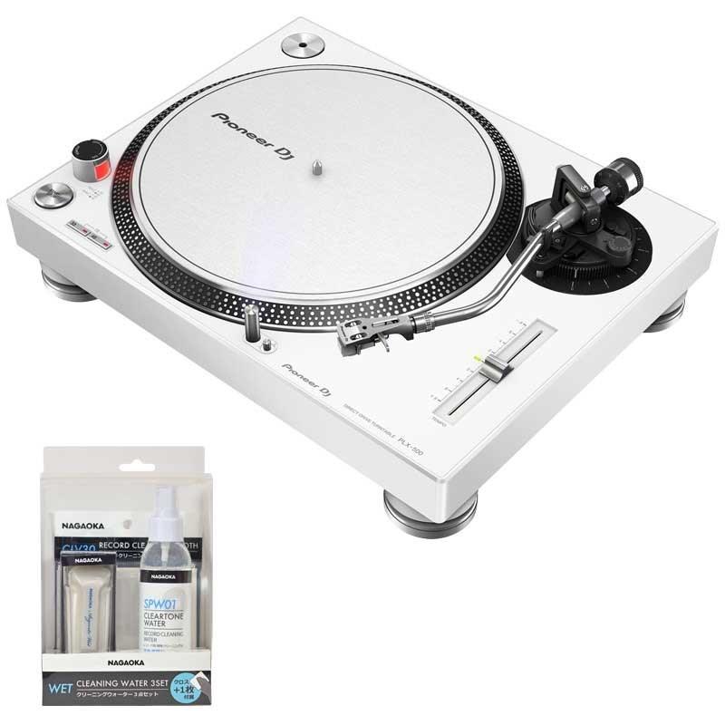 Pioneer DJ PLX-500-W + NAGAOKA レコードクリーニングKIT SETの通販は