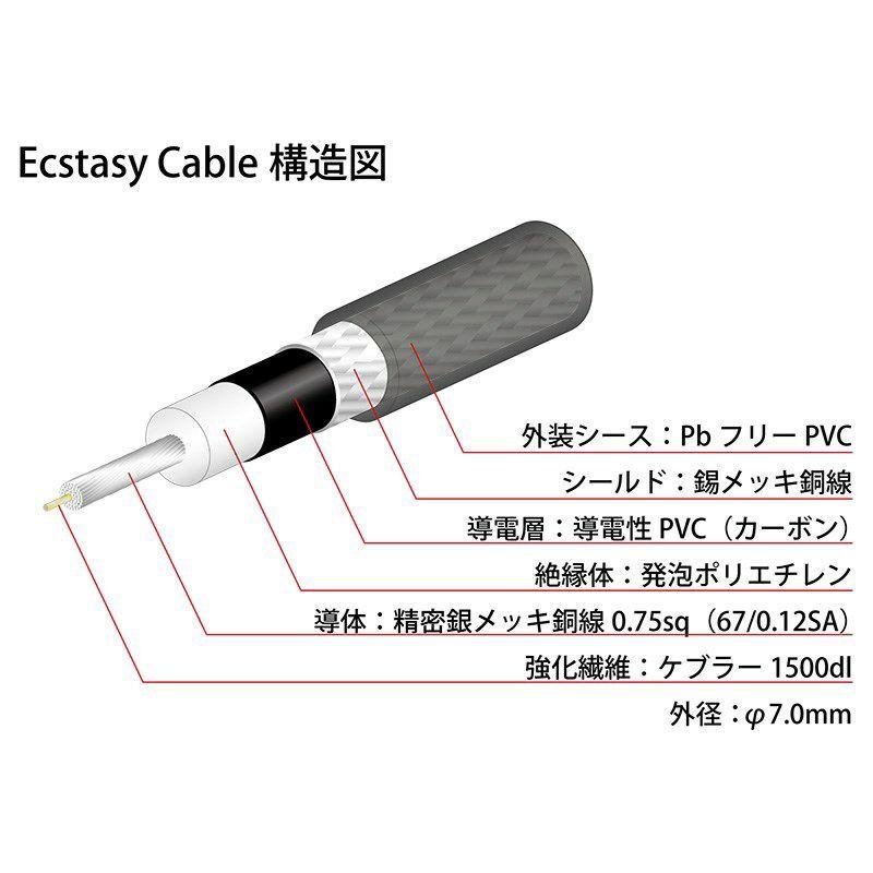 Oyaide Ecstasy Cable パッチケーブル (L-L/0.15m)｜ikebe｜03