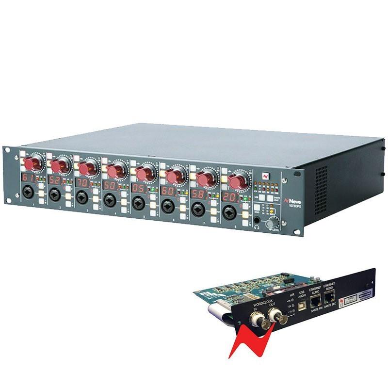 AMS Neve 1073OPX Octal Mic Preamp unit \u0026 Dante/USB digital option card bundle