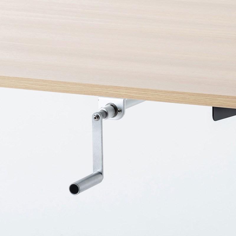 SANWA SUPPLY ERD-SH14070LMN　手動昇降デスク（W1400×D700mm・薄い木目） | SANWA SUPPLY | 04