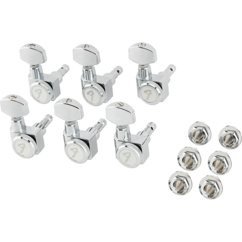 Fender USA 【期間限定セール】 Locking Stratocaster / Telecaster Machine Heads All Short Post Chrome (6pcs) [#0990818105] | Fender