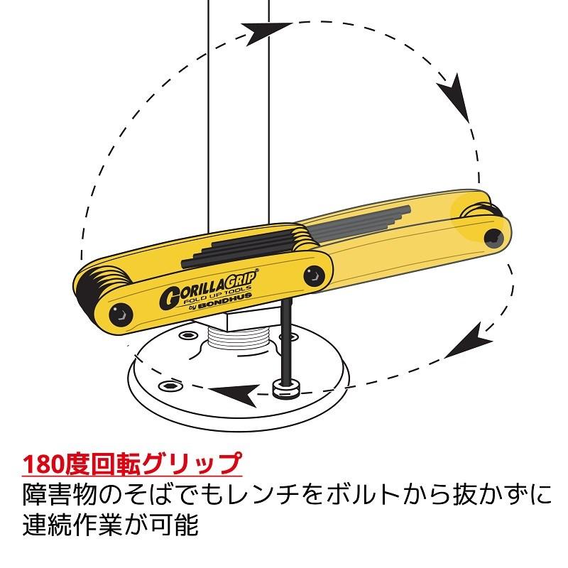 BONDHUS GorillaGrip Fold Ups [ミリサイズ/7本組 HF7MS] |  | 02