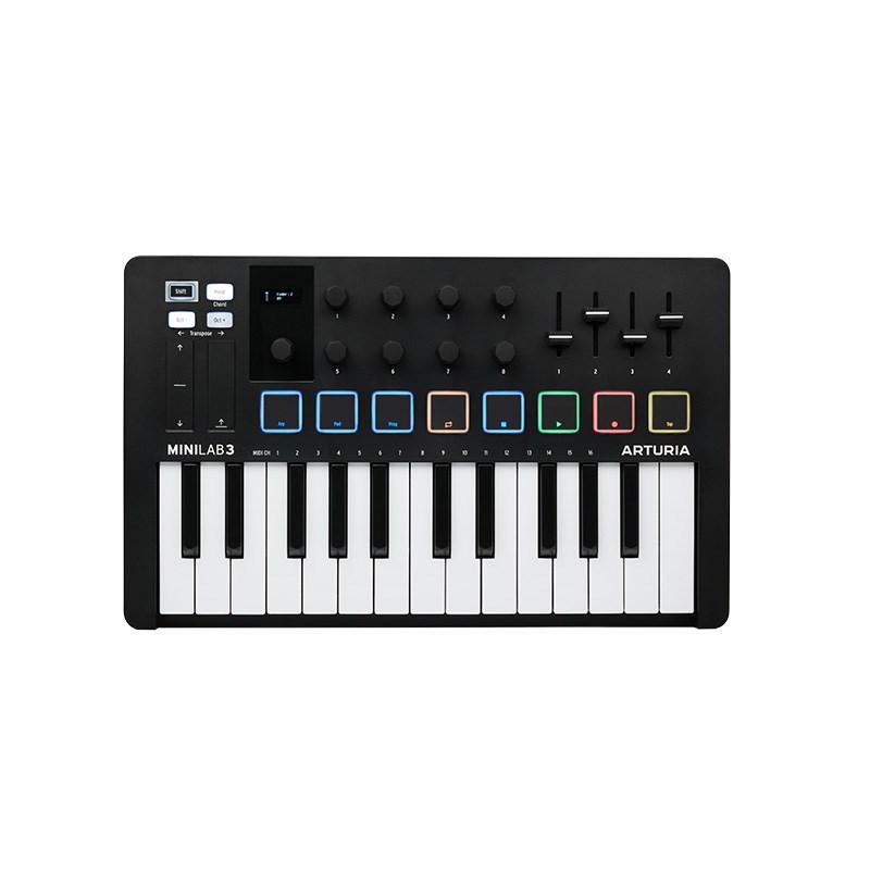 Arturia MINILAB 3 BK (アートリア)(ミニラボ)(MIDIコントローラー)(ブラック)(MINILAB3) | 