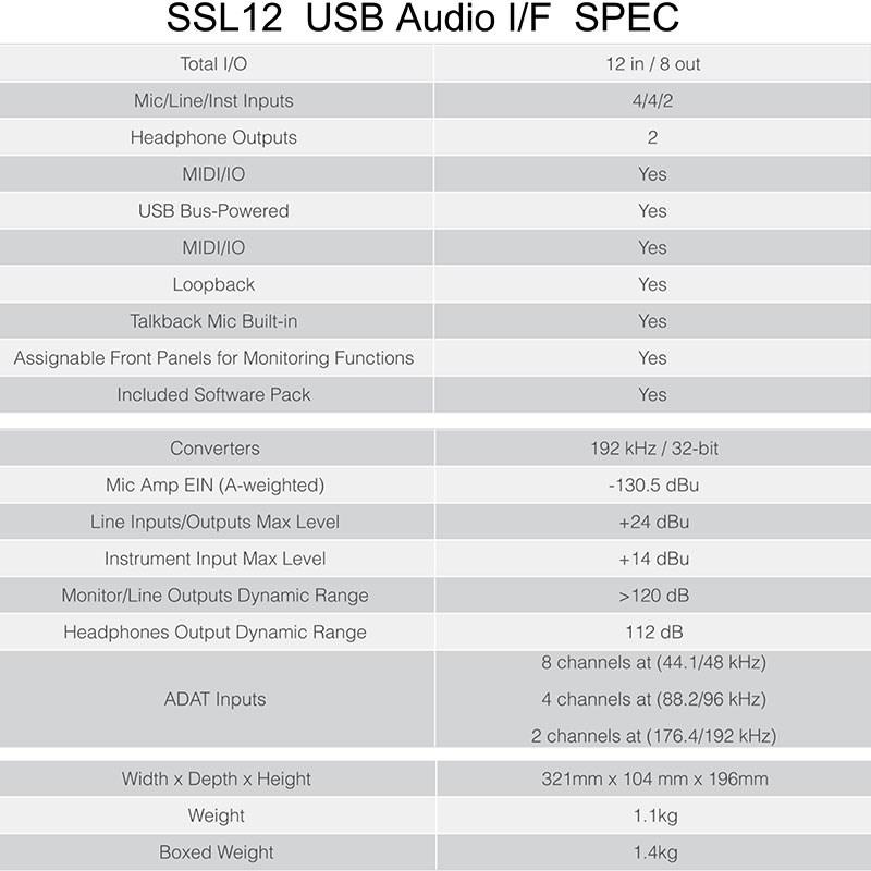 SSL(Solid State Logic) SSL 12(SSL12)(国内正規品)｜ikebe｜06