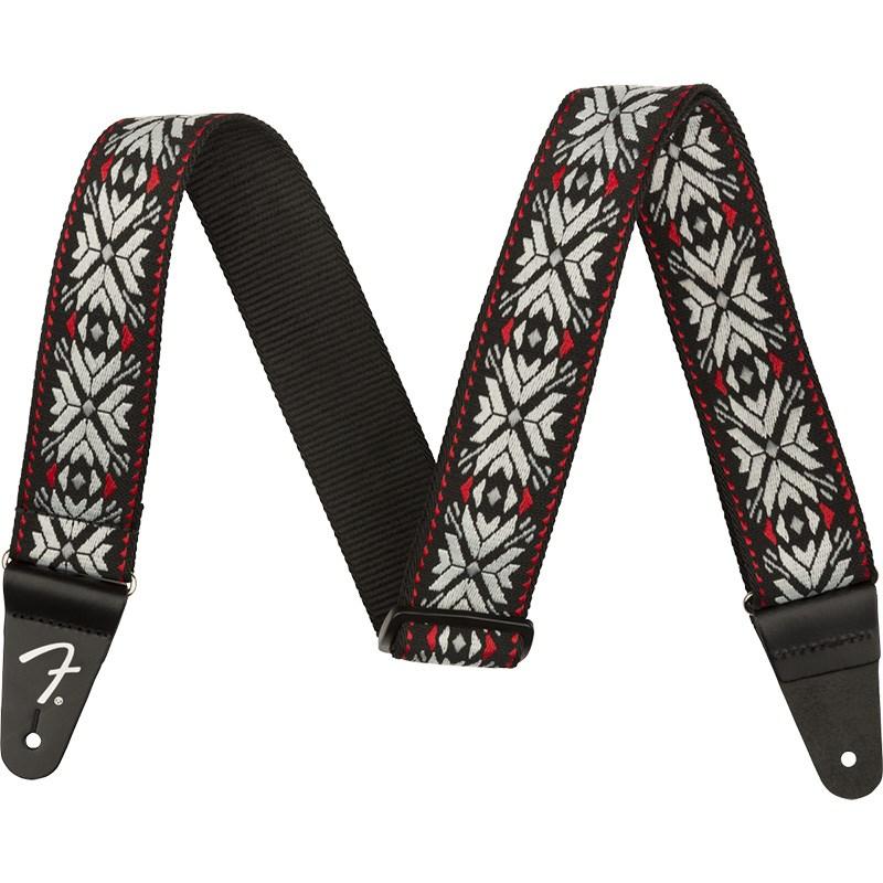 Fender USA 【大決算セール】 Pasadena Woven Strap (Red Snowflake) [#0990638026] | Fender