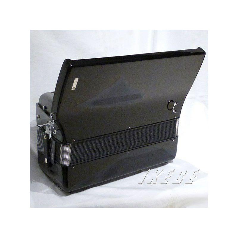 Hohner (アコーディオン専門店・出荷前検品発送)Bravo III 96 BLK +レインカバーセット  ホーナー アコーディオン 入門向け ピアノ式 37鍵盤 ...の画像