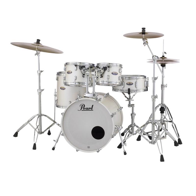 Pearl DMP825S/C-2CSN #229[Decade Maple Ready Set Go  〜Two Crash Cymbal Version〜 / White Satin ] 【シンバル付きドラムフルセット】 | Pearl