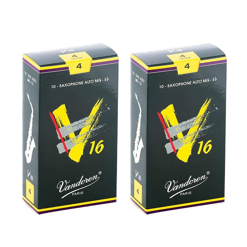 VANDOREN 【2個セット】《硬さ：4》アルトサックス用リード バンドレン V16 【宅配便発送】【正規輸入品】 | vandoren