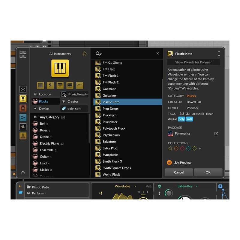 BITWIG Studio UPG from Producer (アップグレード版)(代引不可)(オンライン納品) |  | 03