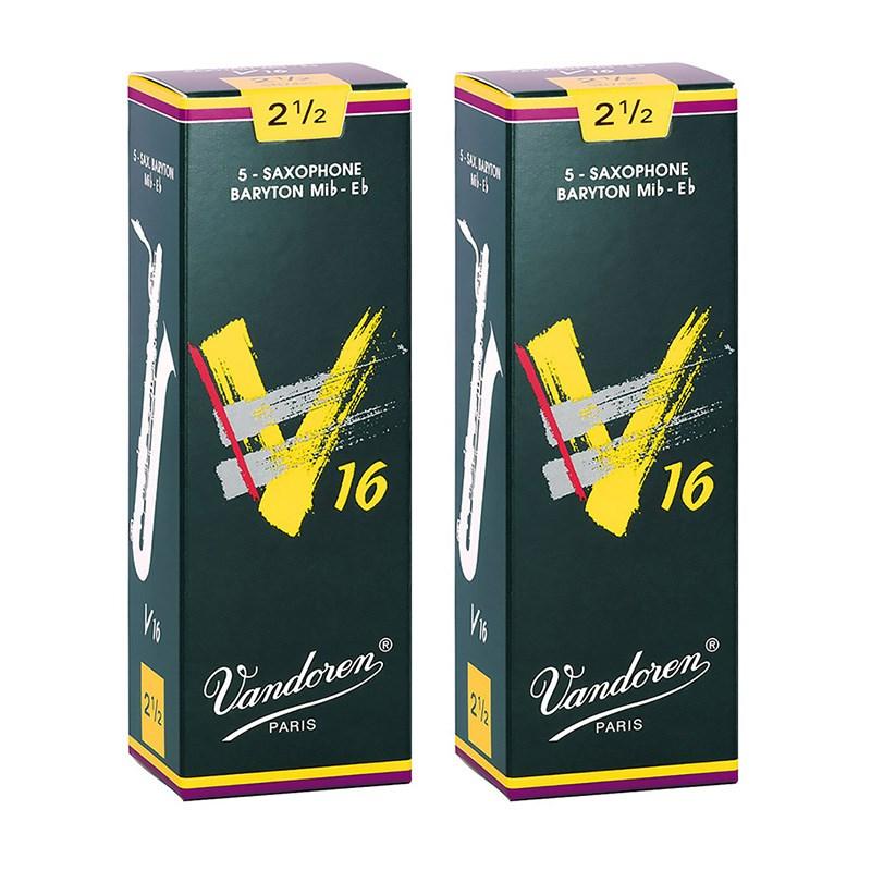 VANDOREN 【2個セット】《硬さ：2-1/2》バリトンサックス用リード バンドレン V16 【宅配便発送】【正規輸入品】 | vandoren