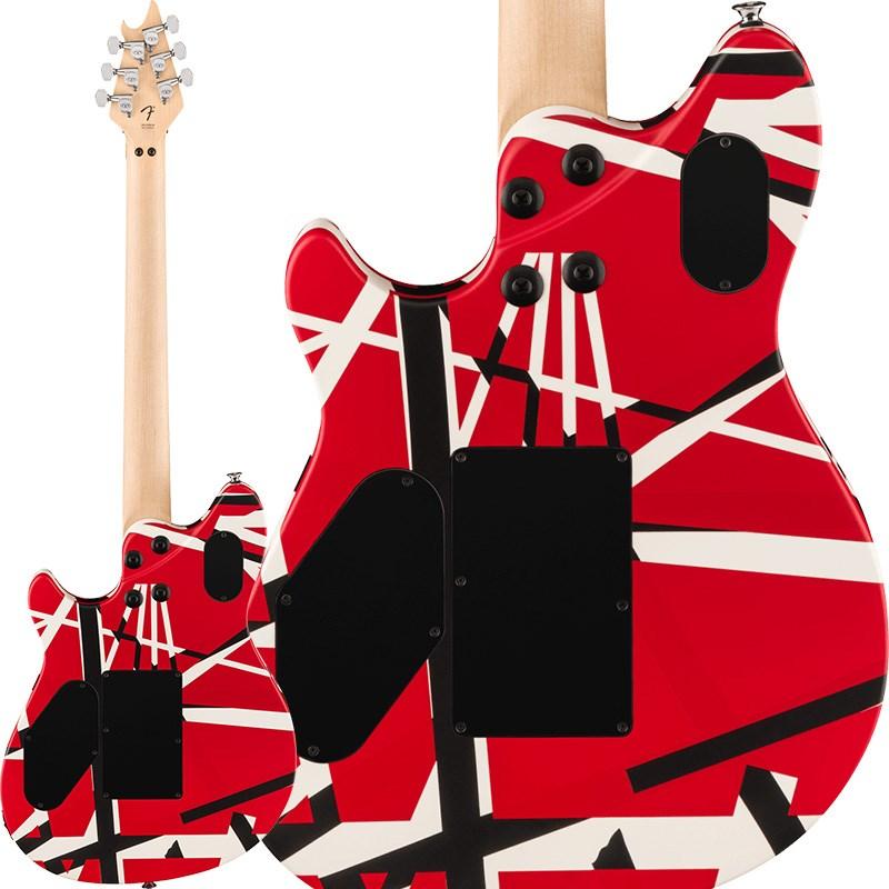 EVH Wolfgang Special Striped Series (Red Black and White/Ebony