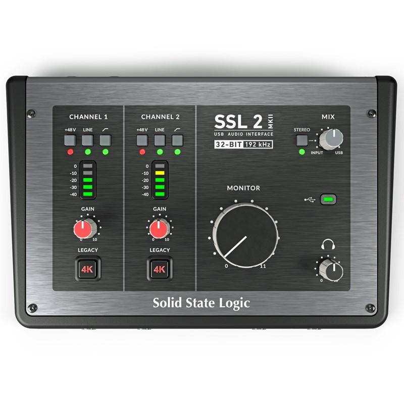 (新品同様)Solid State Logic SSL 2+ インターフェイス SSL(Solid State Logic) SSL2MKII(SSL2MK2)(2in/2out USB 2.0 Type C