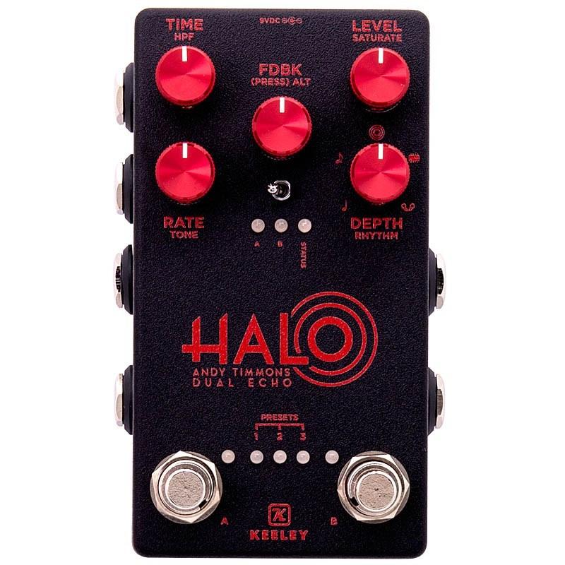 keeley Halo Andy Timmons Dual Echo -Ikebe Custom Shop Black/Red 