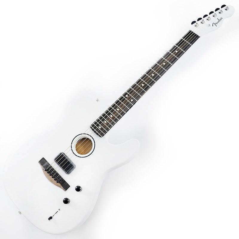 Fender Acoustics Limited Edition FINNEAS American Acoustasonic Telecaster (Satin Arctic White)の画像