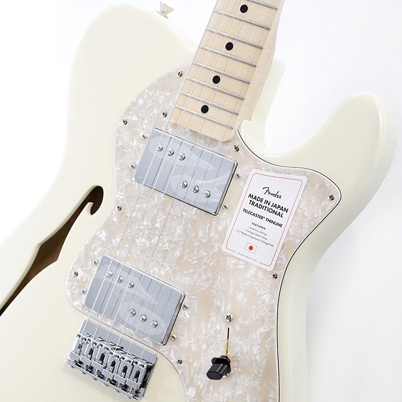 Fender Made in Japan Traditional 70s Telecaster Thinline (Olympic White/Maple) | Fender | 03