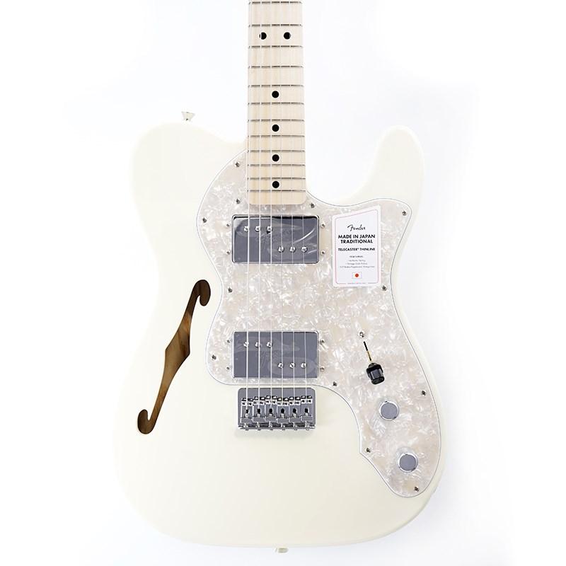 Fender Made in Japan Traditional 70s Telecaster Thinline (Olympic White/Maple) | Fender | 09