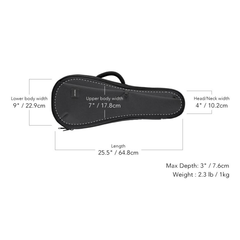 basiner Ukulele Case [ソプラノ・コンサートウクレレ用セミハード