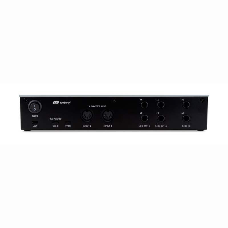 ESI Amber i4 オーディオインターフェース 付属品完備 ライセンス付 ESI Amber i4(高音質AKMチップセット搭載・USB-Cオーディオ