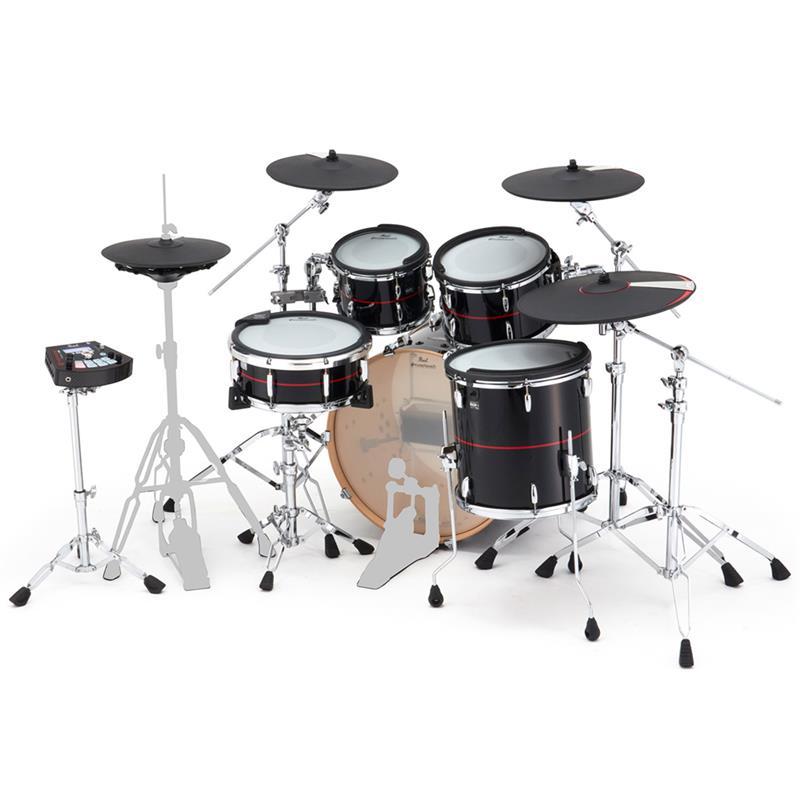 Pearl EMPP925S/C-AOK #758 [e/MERGE PRO Add-on Kit - Piano Black w/Red Stripe] | Pearl