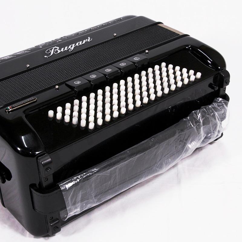 BUGARI (ボタンアコキャンペーン対象・対面レッスン3ヶ月分付) 351CH BK H.M.M.L  ブガリ 中型 ボタン式 クロマチックアコーディオン Italy B...の画像