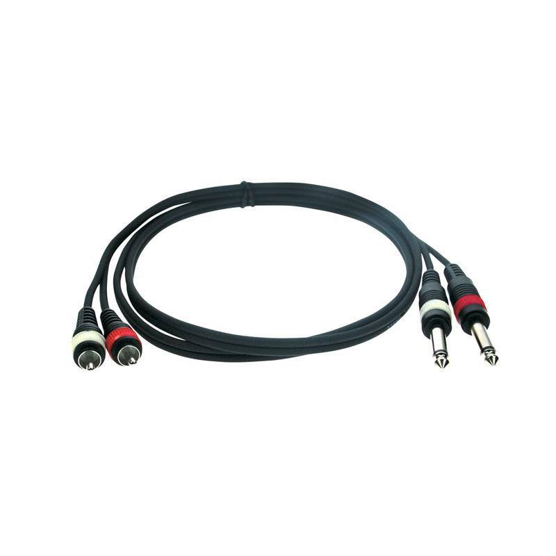 reloop 【新楽器応援セール】RCA2-Mono Jack2 MM 1.5 (RCA-TSフォンケーブル 1.5m 特価品)(リループ) | 