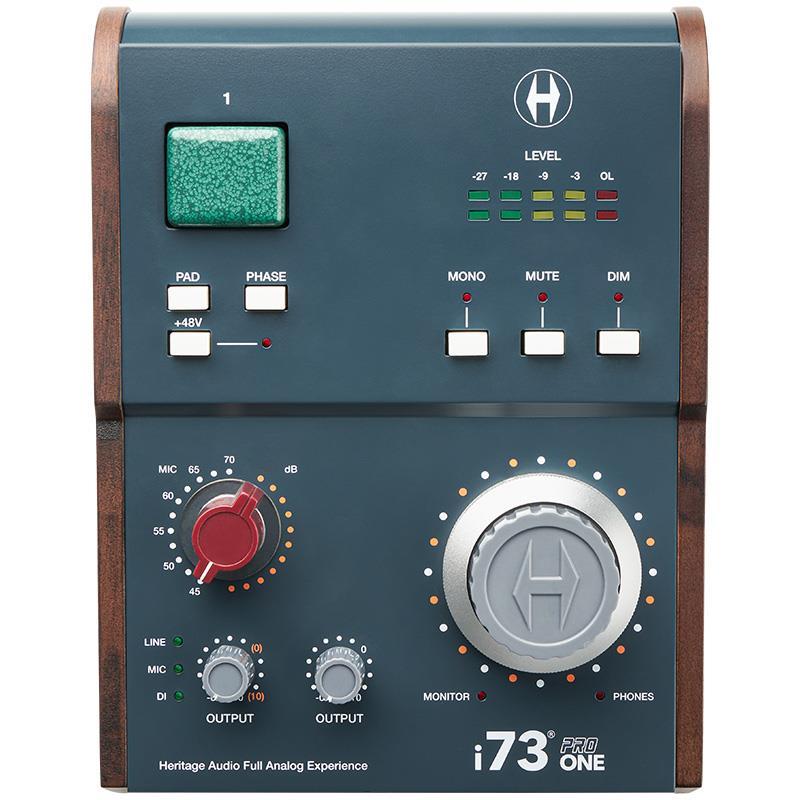 Heritage Audio i73 PRO ONE (ヘリテージ オーディオ)(USB-C接続オーディオインターフェイス)(73スタイルClass-Aプリアンプ)(2イン/4アウト)の画像