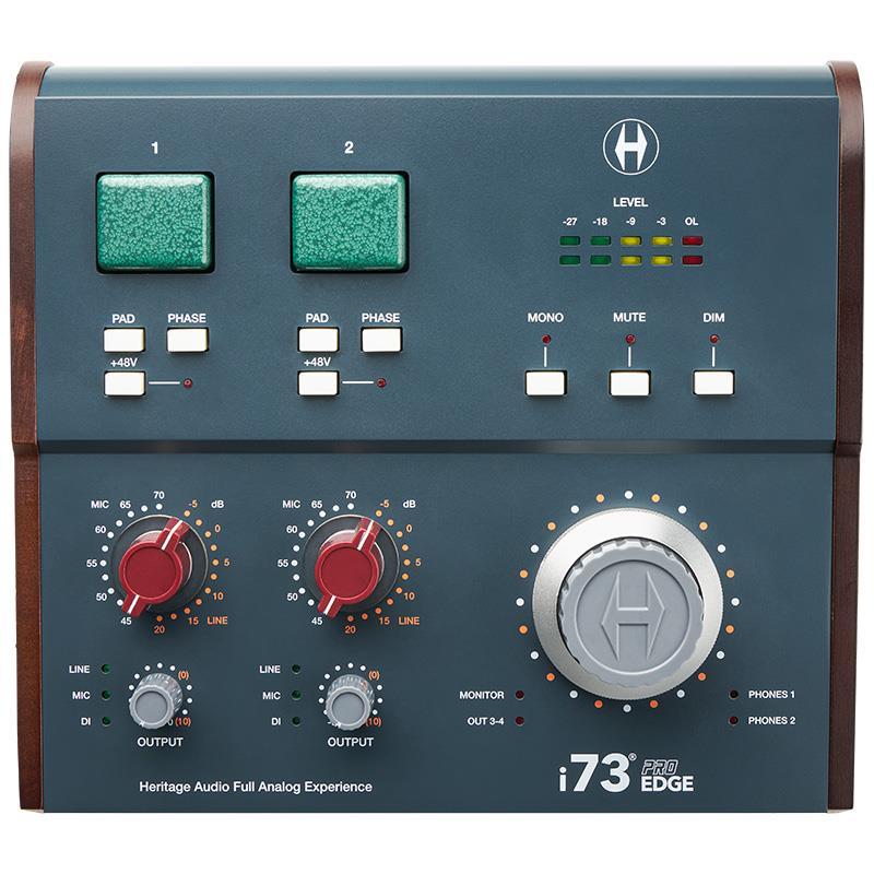 Heritage Audio i73 PRO EDGE (ヘリテージ オーディオ)(USB-C接続オーディオインターフェイス)(73スタイルClass-Aプリアンプ)(12イン/16アウト)の画像