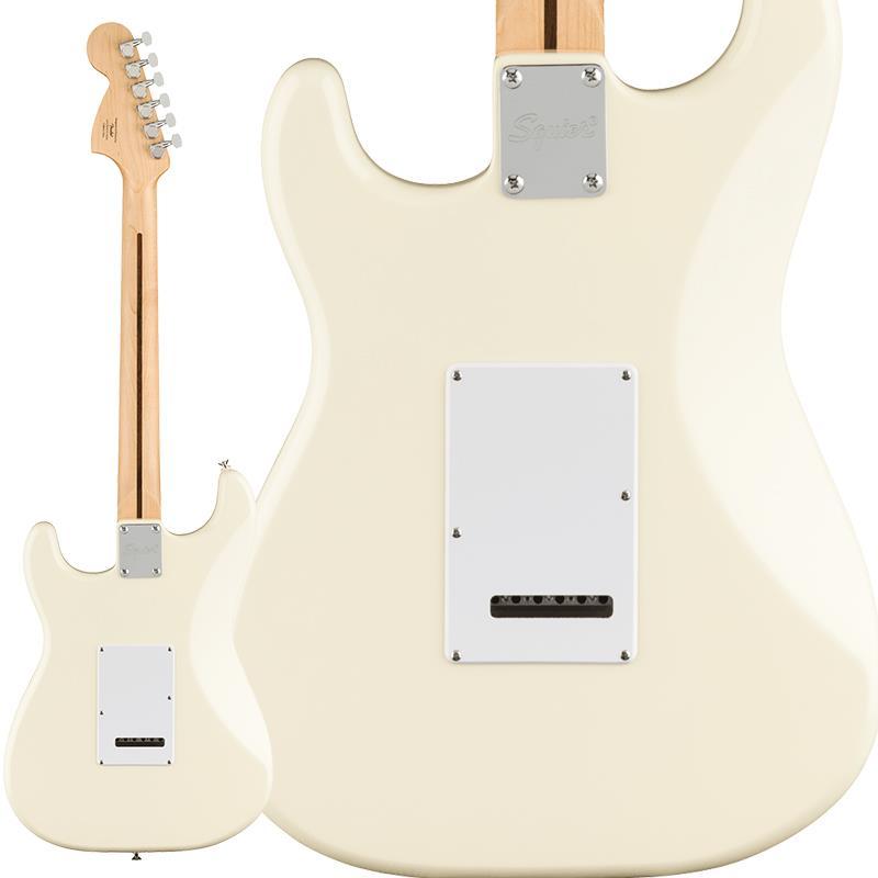 Squier by Fender FSR Affinity Series Stratocaster White Pickguard (Olympic White / Laurel Fingerboard) | Squier | 01