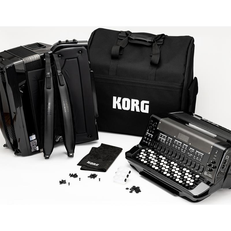 KORG FISA SUPREMA PIANO ピアノ式 電子アコーディオン (FSUP-P MBK) AERO DIGITAL INSTRUMENT コルグ フィサ スプレーマ イタリア Italyの画像