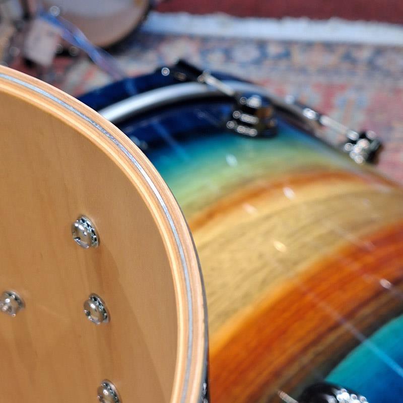 dw 【受注生産品/納期約6か月、ご注文受付中！】Collector's SonicPly 4pc Drum Kit [BD22，FT16，TT12&10 / Natural to Quick Royal Blue Bu... |  | 10