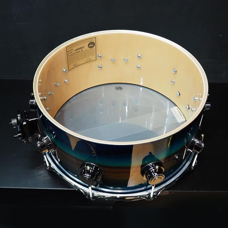 dw 【受注生産品/納期約6か月、ご注文受付中！】Collector's SonicPly Snare Drum 14x6.5 [Natural to Quick Royal Blue Burst over Horizont... |  | 08