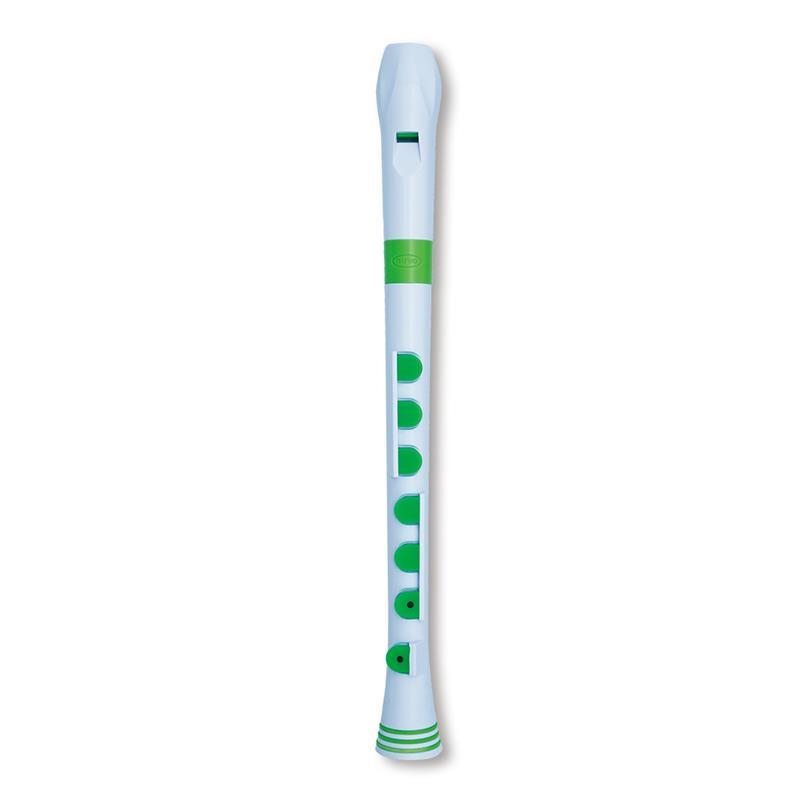 NUVO ヌーボ / N320RDWGR プラスチック製 シリコンキー付リコーダー Recorder+ (White/Green) | nuvo | 01