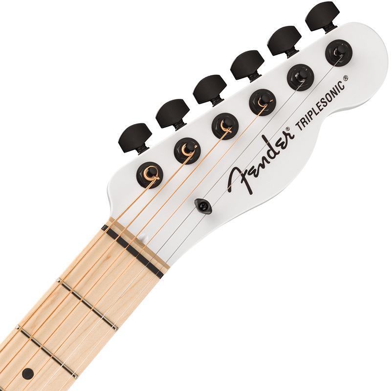 Fender Acoustics Jack White Triplesonic Acoustasonic Telecaster (Satin Arctic White with Black Top/Maple)の画像