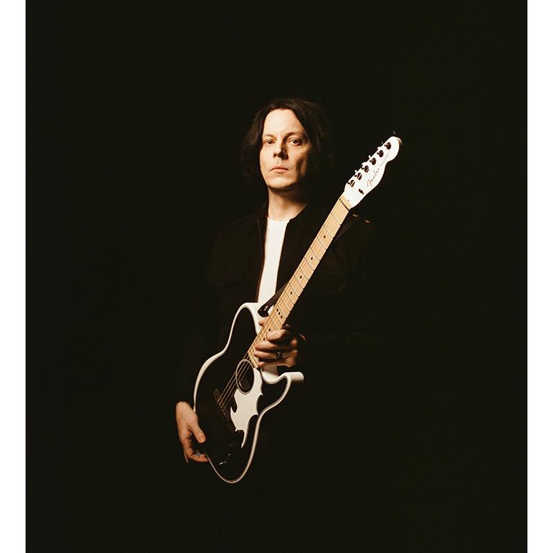 Fender Acoustics Jack White Triplesonic Acoustasonic Telecaster (Satin Arctic White with Black Top/Maple)の画像