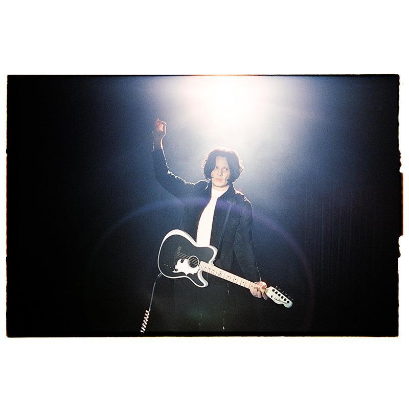 Fender Acoustics Jack White Triplesonic Acoustasonic Telecaster (Satin Arctic White with Black Top/Maple)の画像