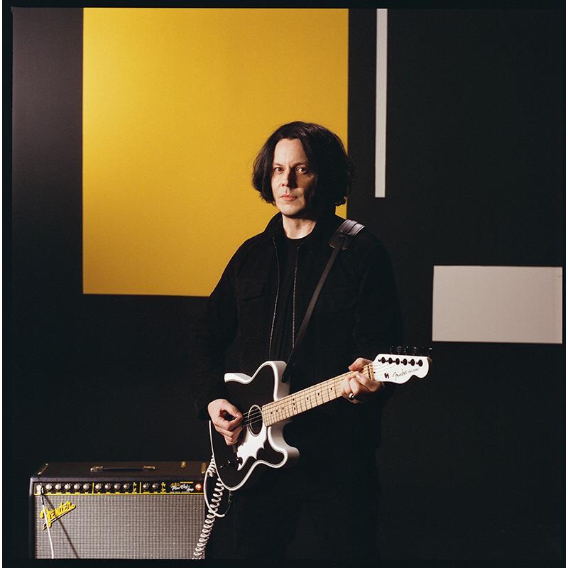 Fender Acoustics Jack White Triplesonic Acoustasonic Telecaster (Satin Arctic White with Black Top/Maple)の画像