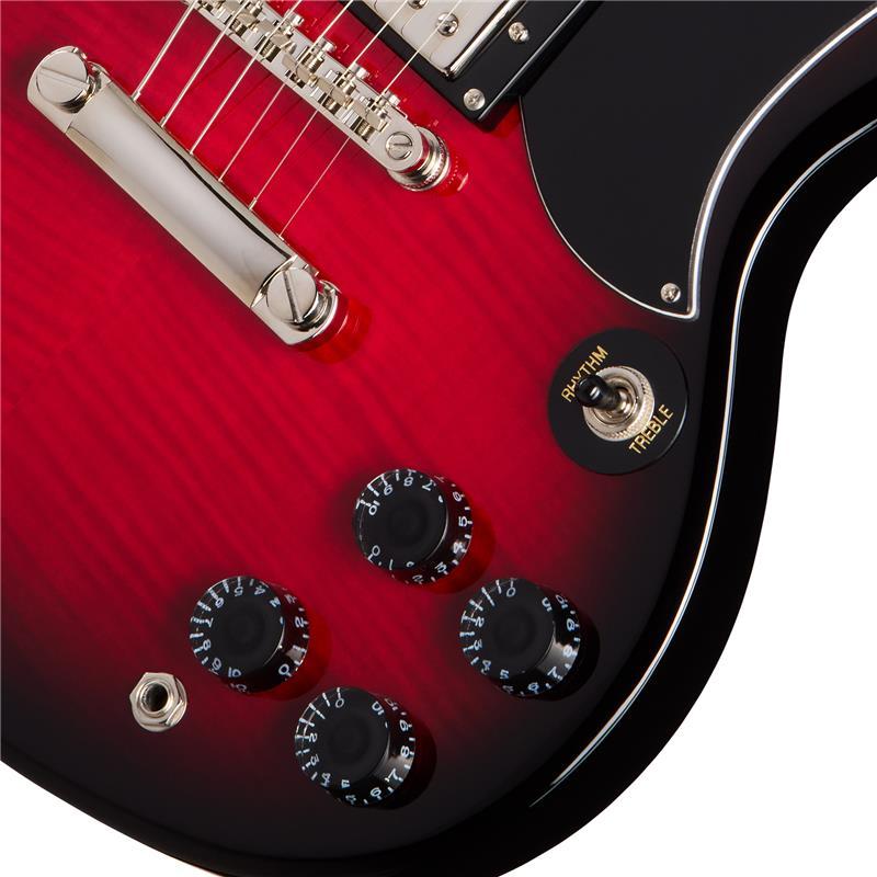 ノーブランド SGタイプ 3ピックアップチェリーレッド 訳ありジャンク Epiphone（エピフォン） Epiphone SG Tribute Plus (Cherry Burst