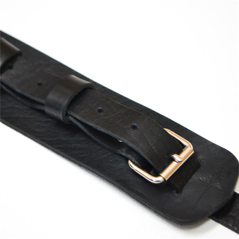 NAZCA STRAP LOOP END LEATHER STRAP Black