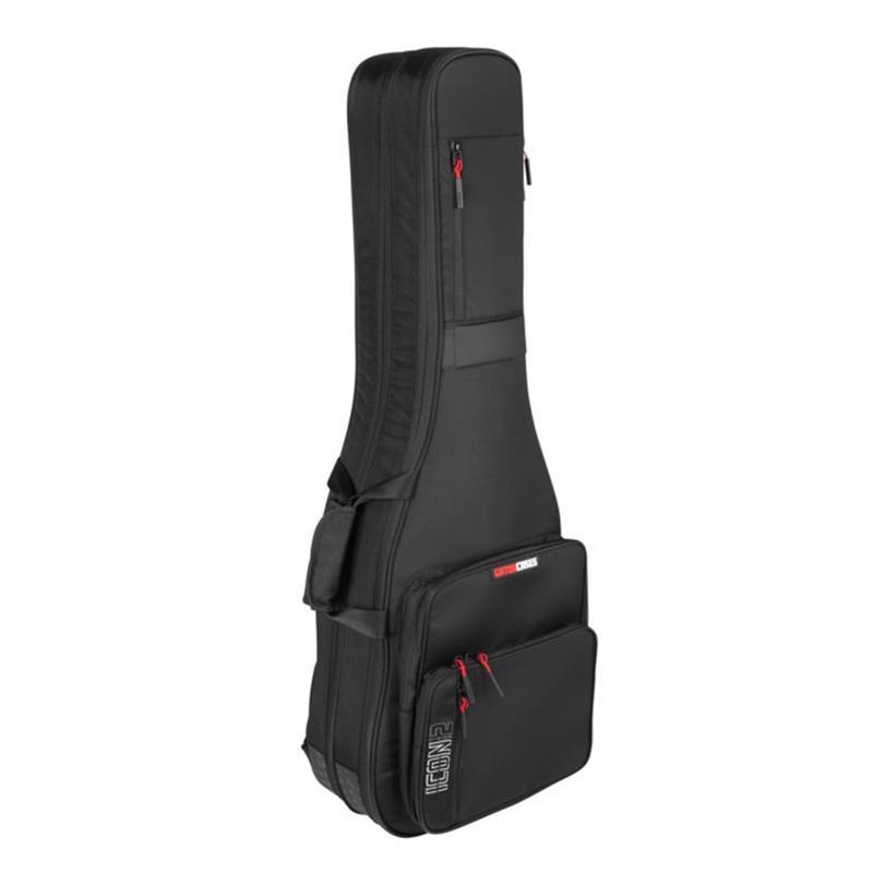 GATOR Icon Take Two Series Bag Holds 2 Bass Guitars [G-ICONTTBASS-BLK/エレキベース2本用] | GATOR CASES | 01