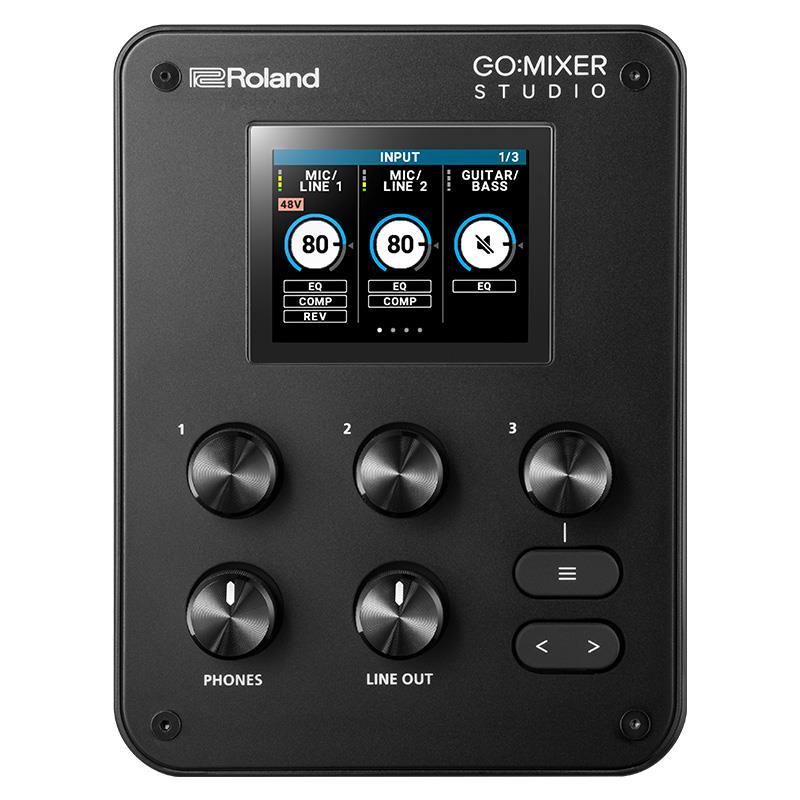 Roland GO:MIXER STUDIO AUDIO MIXER (ローランド)(オーディオインターフェース)(24bit192kHz)(12in 6out)(DSP搭載)(USB-C搭載) | ローランド | 01