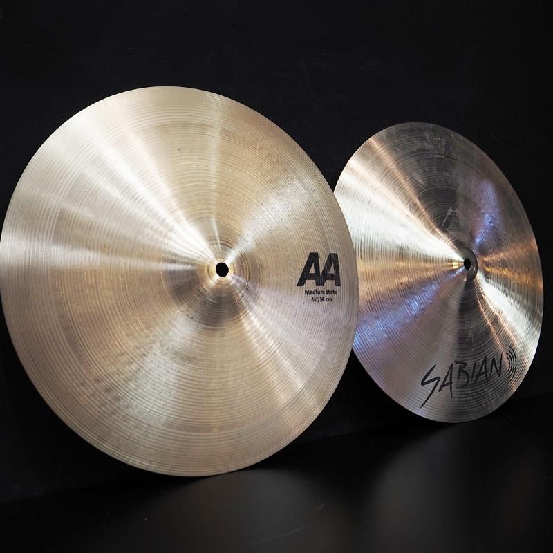 SABIAN USED 中古 AA Medium HiHats 14 pair [Top:1068g/Bottom:1392g] | SABIAN | 02