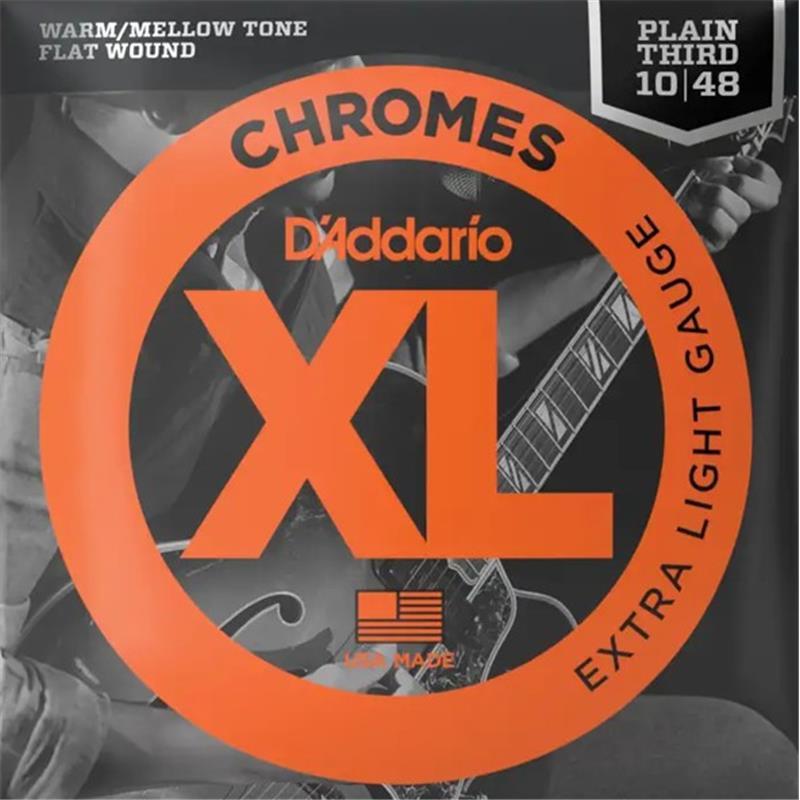 D’Addario Flatwound Extra Light Plain Third    ECG23PL | D'Addario